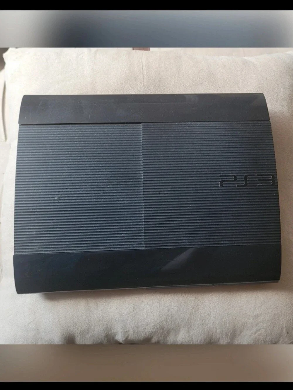SONY PS3 Slim Black Ribbed Top Console